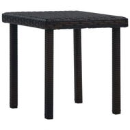 Detailed information about the product Garden Tea Table Brown 40x40x40 Cm Poly Rattan