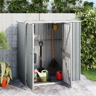 Detailed information about the product Garden Tool Shed Grey 161x89x161 cm Galvanised Steel