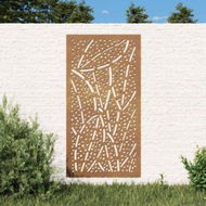 Detailed information about the product Garden Wall Decoration 105x55 cm Corten Steel Leaf Design