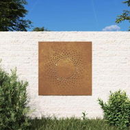 Detailed information about the product Garden Wall Decoration 55x55 cm Corten Steel Sun Design