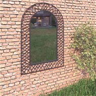 Detailed information about the product Garden Wall Mirror Arched 50x80 Cm Black