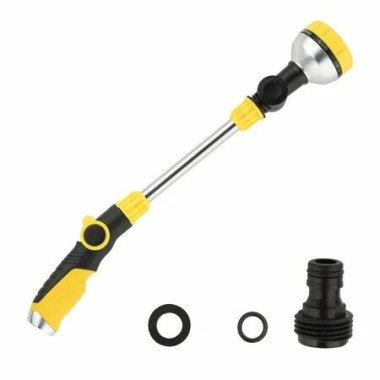 Garden Watering Wand,8 Spray Patterns And Thumb-Controlled Switch,180 Degree Rotating Long Nozzle,For Plants,Hanging Baskets And Shrubs,Bathroom