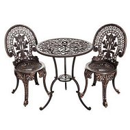Detailed information about the product Gardeon 3PC Patio Furniture Outdoor Bistro Set Dining Chairs Aluminium Bronze