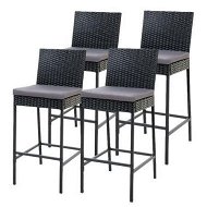 Detailed information about the product Gardeon 4-Piece Outdoor Bar Stools Dining Chair Bar Stools Rattan Furniture