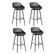 Detailed information about the product Gardeon 4-Piece Outdoor Bar Stools Plastic Metal Dining Chair Balcony