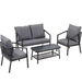 Gardeon 4 Seater Outdoor Sofa Set 4PCS Table Chair Setting Patio Furniture. Available at Crazy Sales for $389.95