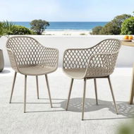 Detailed information about the product Gardeon 4PC Outdoor Dining Chairs PP Lounge Chair Patio Furniture Garden Coffee