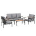 Gardeon 5 Seater Outdoor Sofa Set 4PCS Table Chair Garden Bench Patio Furniture. Available at Crazy Sales for $569.95