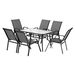 Gardeon 7PC Outdoor Dining Set Table and Chairs Patio Furniture Bistro Set Garden Grey. Available at Crazy Sales for $344.95