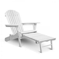 Detailed information about the product Gardeon Adirondack Outdoor Chairs Wooden Foldable Sun Lounge Patio Furniture White