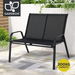 Gardeon Garden Bench Seat Steel Outdoor Patio Park Lounge Backyard Chair Black. Available at Crazy Sales for $89.95