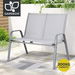 Gardeon Garden Bench Seat Steel Outdoor Patio Park Lounge Backyard Chair Grey. Available at Crazy Sales for $79.95