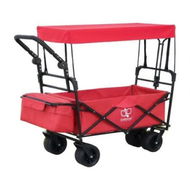 Detailed information about the product Gardeon Garden Cart with Removable Canopy Red