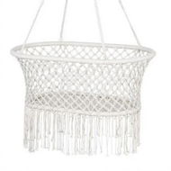 Detailed information about the product Gardeon Hammock Chair Cotton Swing Chair Outdoor Indoor Cream