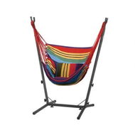 Detailed information about the product Gardeon Hammock Chair Outdoor Camping Hanging with Stand Rainbow