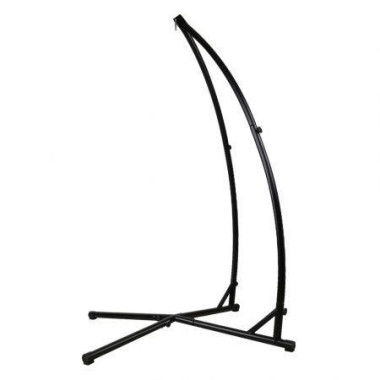 Gardeon Hammock Chair Steel Stand Outdoor Furniture Heavy Duty Black