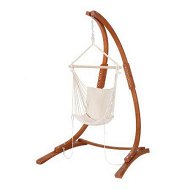Detailed information about the product Gardeon Hammock Chair Timber Outdoor Furniture Camping with Stand White