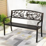 Detailed information about the product Gardeon Outdoor Bench Seat Garden Steel Outdoor Furniture 3 Seater Park Bronze