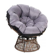 Detailed information about the product Gardeon Outdoor Chairs Outdoor Furniture Papasan Chair Wicker Patio Garden Brown