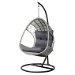 Gardeon Outdoor Egg Swing Chair with Stand Cushion Wicker Armrest Light Grey. Available at Crazy Sales for $269.95