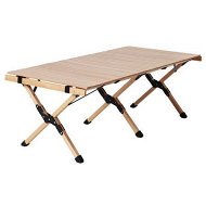 Detailed information about the product Gardeon Outdoor Furniture Wooden Egg Roll Picnic Table Camping Desk 120CM
