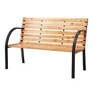 Detailed information about the product Gardeon Outdoor Garden Bench Seat 120cm Wooden Steel 2 Seater Patio Furniture Natural