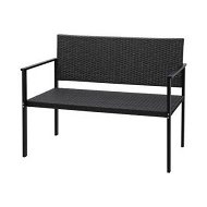 Detailed information about the product Gardeon Outdoor Garden Bench Seat Rattan Chair Steel Patio Furniture Park Grey