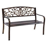 Detailed information about the product Gardeon Outdoor Garden Bench Seat Steel Outdoor Furniture 3 Seater Park Bronze