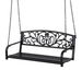 Gardeon Outdoor Porch Swing Chair Patio Furniture Floral Backrest 2 Seater Black. Available at Crazy Sales for $149.95