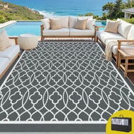 Detailed information about the product Gardeon Outdoor Rugs 274x366cm Large Carpet Reversible Area Mat PP Dual-Sided Patio Rug