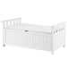 Gardeon Outdoor Storage Bench Box Wooden Garden Toy Tool Patio Furniture White. Available at Crazy Sales for $149.95