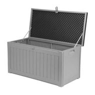 Detailed information about the product Gardeon Outdoor Storage Box 190L Container Lockable Garden Bench Tool Shed Black