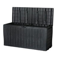 Detailed information about the product Gardeon Outdoor Storage Box 220L Lockable Organiser Garden Deck Toy Shed Tool Black