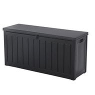 Detailed information about the product Gardeon Outdoor Storage Box 240L Container Lockable Garden Bench Tool Shed Black