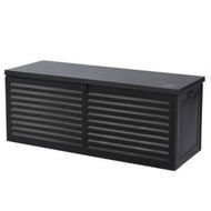 Detailed information about the product Gardeon Outdoor Storage Box 390L Container Lockable Garden Bench Shed Tools Toy All Black