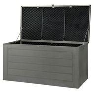 Detailed information about the product Gardeon Outdoor Storage Box 680L Container Lockable Garden Bench Tool Shed Black