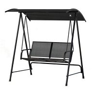 Detailed information about the product Gardeon Outdoor Swing Chair Garden Bench Furniture Canopy 2 Seater Black