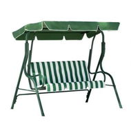 Detailed information about the product Gardeon Outdoor Swing Chair Garden Bench Furniture Canopy 3 Seater White Green