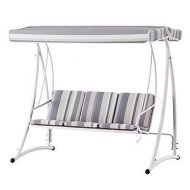 Detailed information about the product Gardeon Outdoor Swing Chair Garden Bench Furniture Canopy 3 Seater White Grey