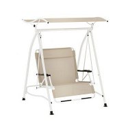 Detailed information about the product Gardeon Outdoor Swing Chair Garden Lounger 2 Seater Canopy Patio Furniture Beige