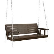 Detailed information about the product Gardeon Porch Swing Chair With Chain Outdoor Furniture 3 Seater Bench Wooden Brown
