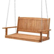 Detailed information about the product Gardeon Porch Swing Chair With Chain Outdoor Furniture Wooden Bench 2 Seater