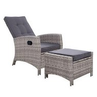 Detailed information about the product Gardeon Recliner Chair Sun lounge Wicker Lounger Outdoor Patio Furniture Adjustable Grey