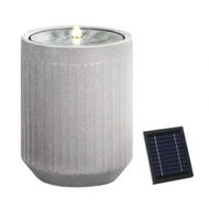 Detailed information about the product Gardeon Solar Fountain Water Feature Outdoor Fountain LED Lights Beige