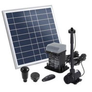 Detailed information about the product Gardeon Solar Pond Pump with Battery Kit LED Lights 9.8FT