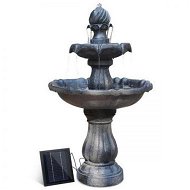 Detailed information about the product Gardeon Solar Water Feature 3 Tiers Black 93cm