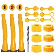 Detailed information about the product Gas Can Spout Replacement,Gas Can Nozzle Replacement,(3 Kit-Yellow) For Most 1/2/5/10 Gallon Gas Cans,Replacement gas can spout,Gas Can Replacement Spout