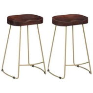 Detailed information about the product Gavin Bar Stools 2 pcs Solid Mango Wood