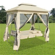 Detailed information about the product Gazebo Convertible Swing Bench Cream White