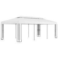 Detailed information about the product Gazebo With Double Roof 3x6 M White